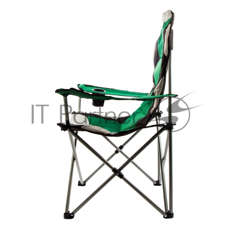 Кресло складное с подлокотниками и подстаканником 60x60x110/92 см, Camping// Palisad