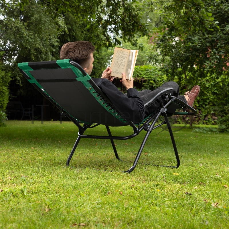 Кресло-шезлонг складное, многопозиционное 160х63,5х109 cм, Camping// Palisad
