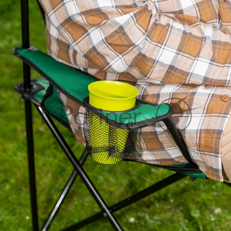 Стул складной с подлокотн. и подстак. 81х51х86 см, Camping// Palisad