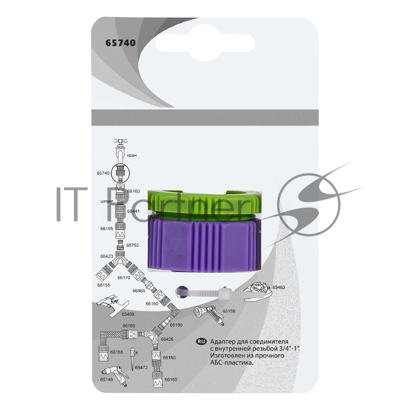 Адаптер пластмассовый, 3/4-1, внутренняя резьба// Palisad