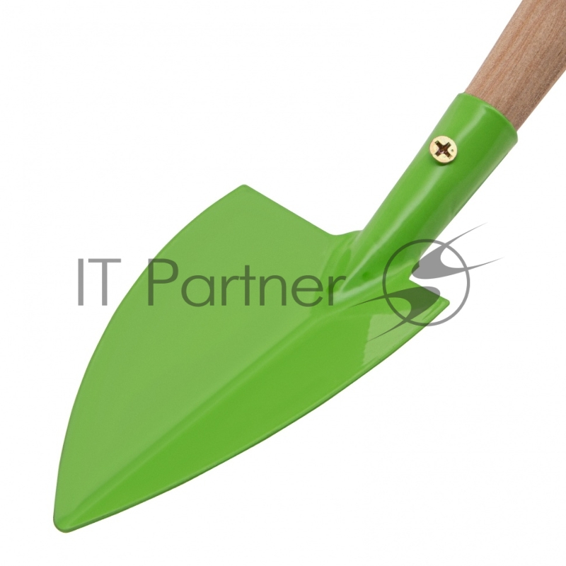 Совок посадочный широкий, 70х310 мм, стальной, деревянная рукоятка, АГРОНОМ, Россия// Сибртех