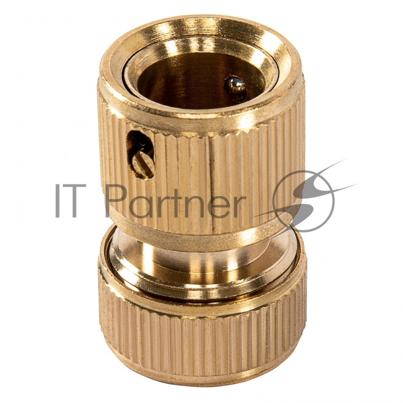 Набор для подключения шланга 1/2, (переходник, 2 соединит.аквастоп), латунный// Palisad