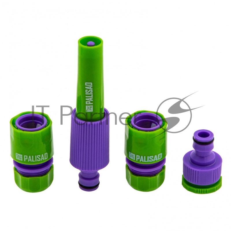 Набор для подключения шланга 1/2 (распылитель, 3 адаптера к распылителю)// Palisad