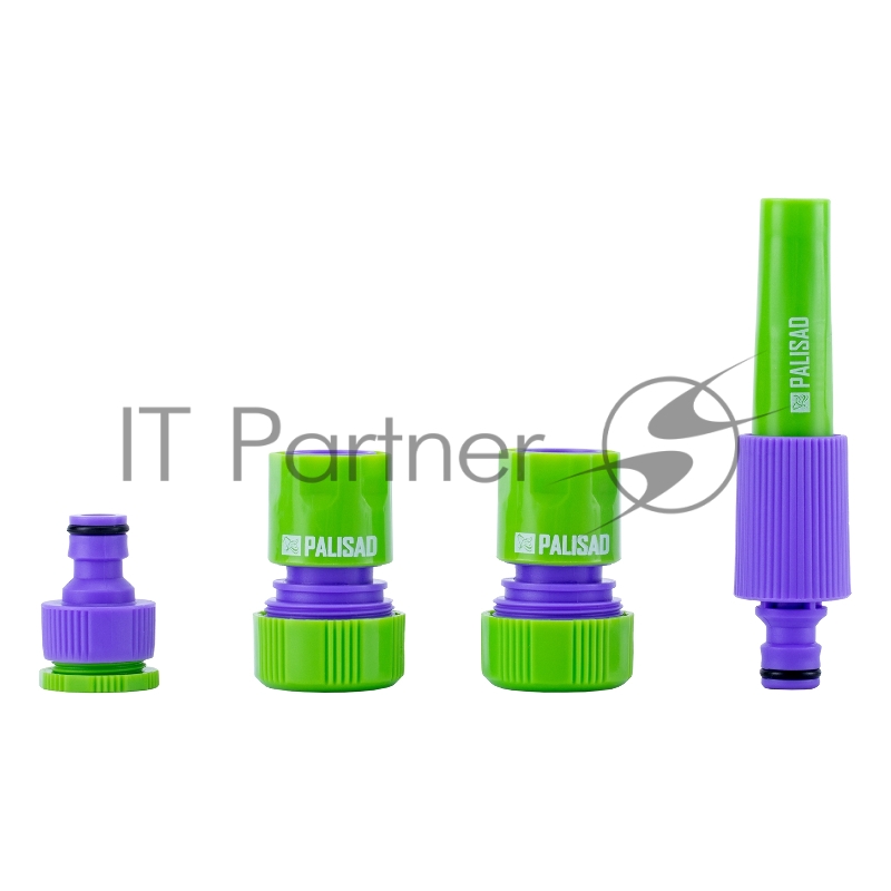 Набор для подключения шланга 3/4 (распылитель, 3 адаптера к распылителю)// Palisad