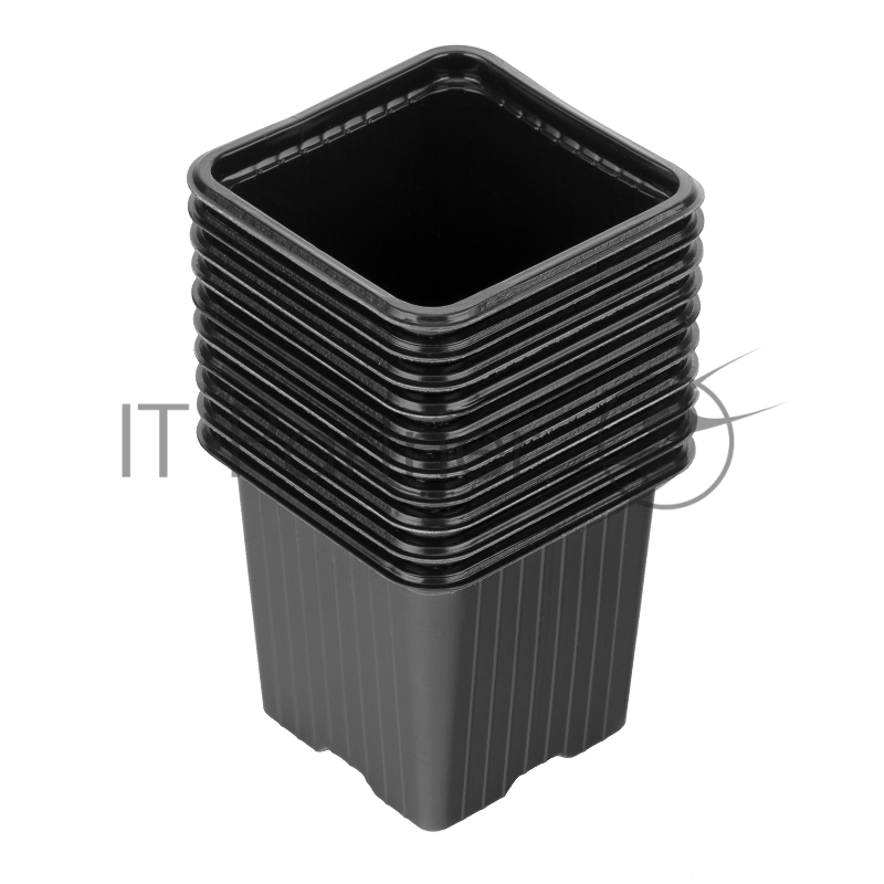 Горшочек для рассады, 70х70х65 мм, полистирол, 10 шт.// Россия