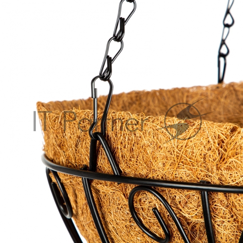 Кашпо подвесное с декором, с кокосовой корзиной, диаметр, 30 см// Palisad