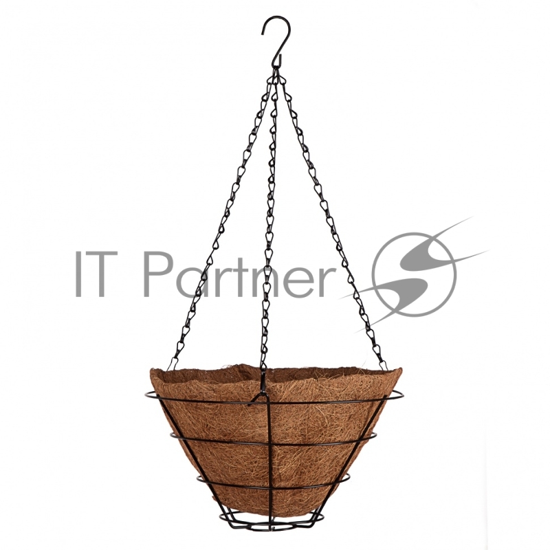 Кашпо подвесное с вкладышем из коковиты, конус, диаметр 30 см// Palisad