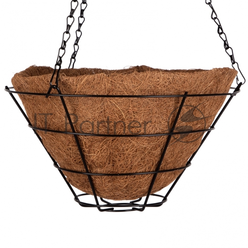 Кашпо подвесное с вкладышем из коковиты, конус, диаметр 30 см// Palisad