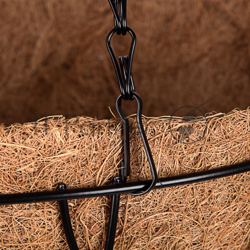 Кашпо подвесное с вкладышем из коковиты, полукруглое, диаметр 30 см// Palisad