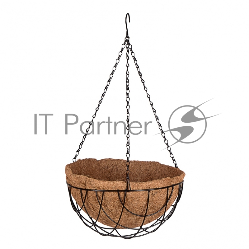 Кашпо подвесное с вкладышем из коковиты, полукруглое, диаметр 30 см// Palisad