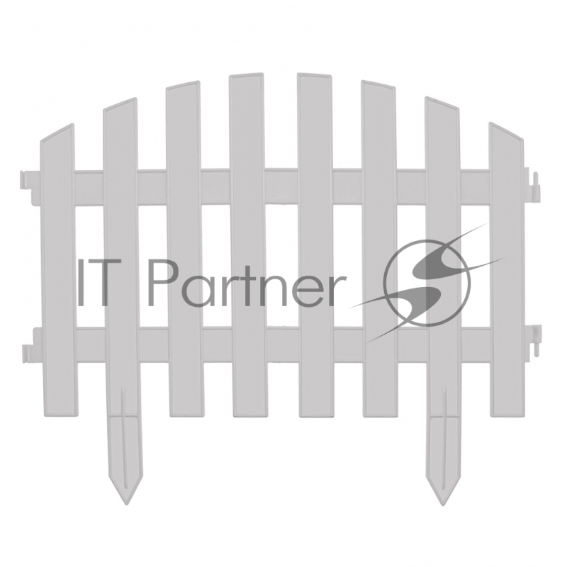 Забор декоративный Винтаж, 28х300 см, белый, Россия// Palisad