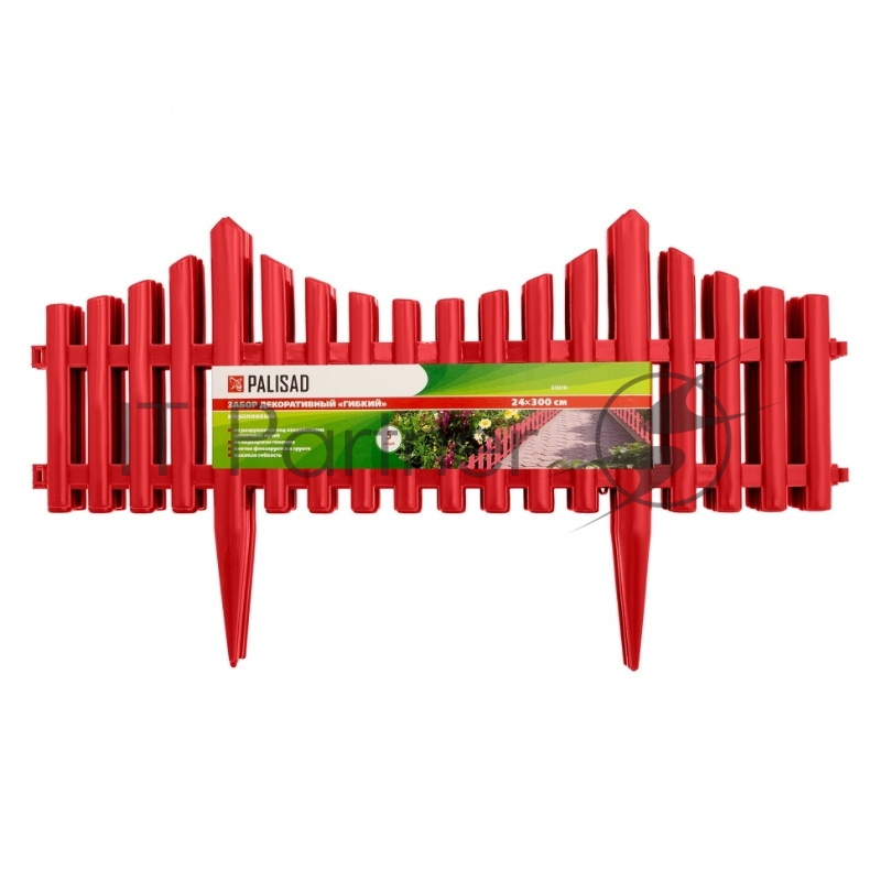 Забор декоративный Гибкий, 24х300 см, коралловый, Россия// Palisad
