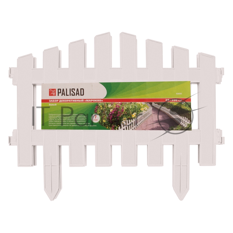 Забор декоративный Марокко, 28х300 см, белый, Россия// Palisad
