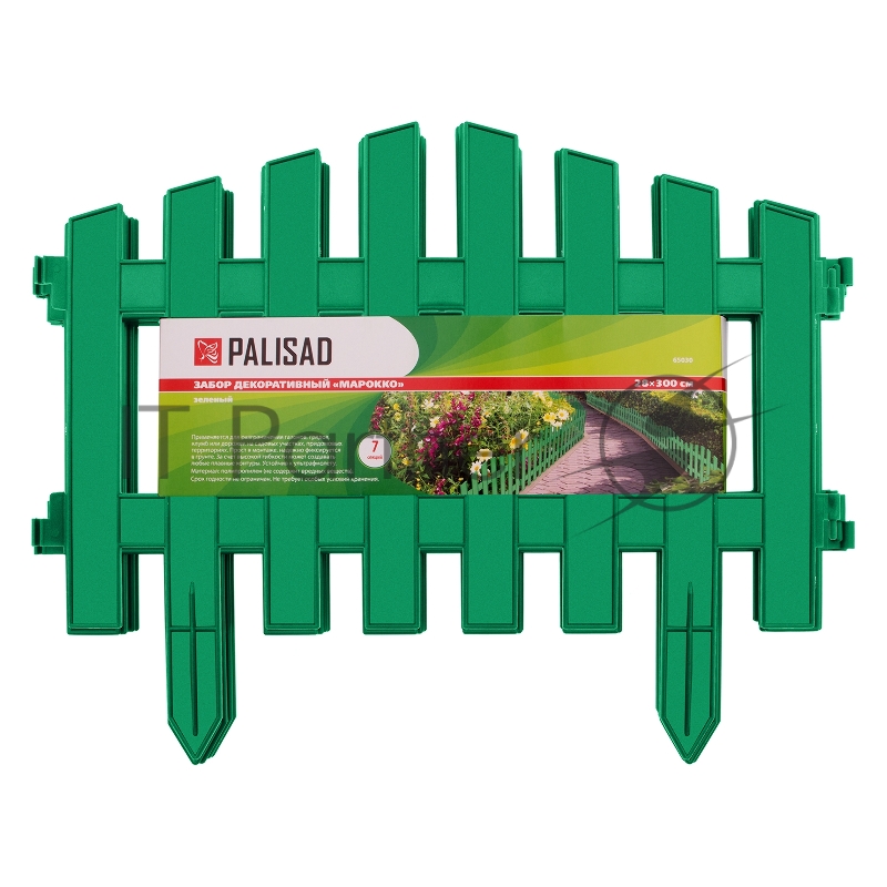 Забор декоративный Марокко, 28х300 см, зеленый, Россия// Palisad
