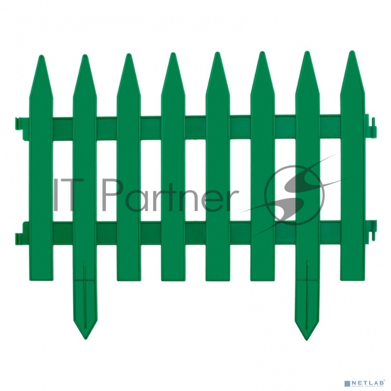 Забор декоративный Рейка, 28х300 см, зеленый, Россия// Palisad