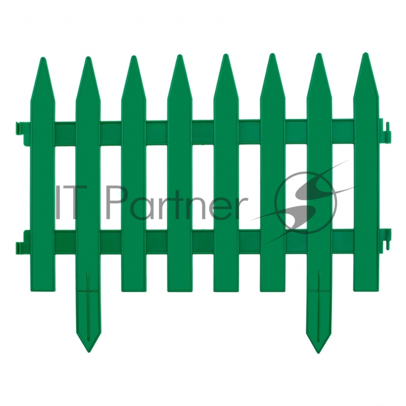 Забор декоративный Рейка, 28х300 см, зеленый, Россия// Palisad