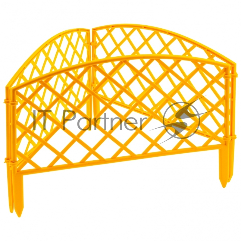 Забор декоративный Сетка, 24х320 см, желтый, Россия// Palisad