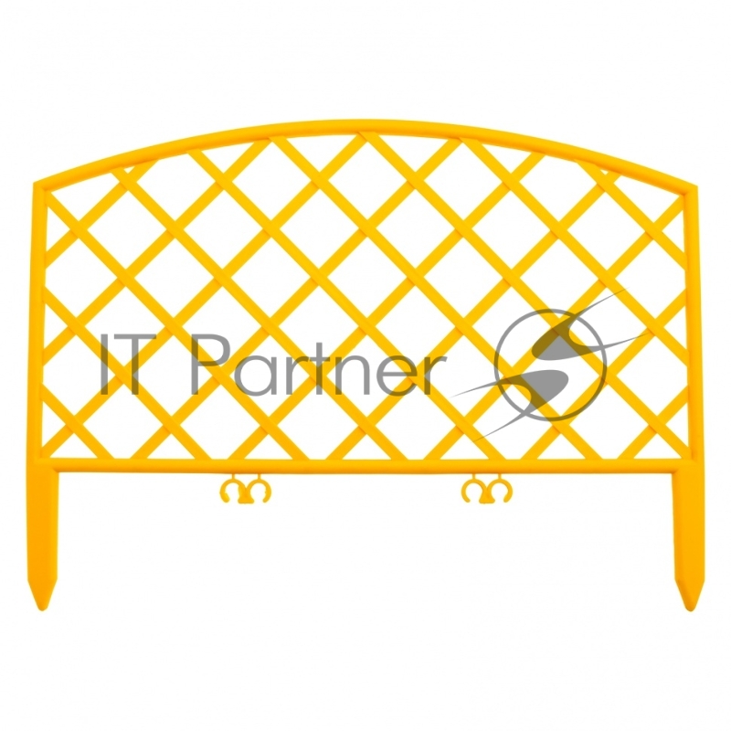 Забор декоративный Сетка, 24х320 см, желтый, Россия// Palisad