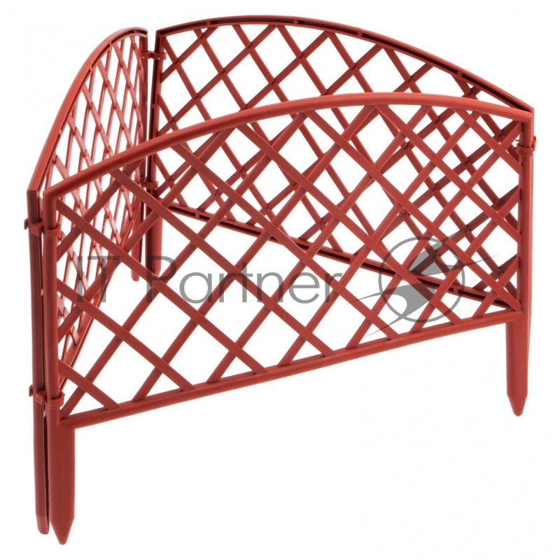 Забор декоративный Сетка, 24х320 см, терракот, Россия// Palisad