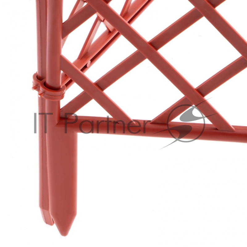 Забор декоративный Сетка, 24х320 см, терракот, Россия// Palisad