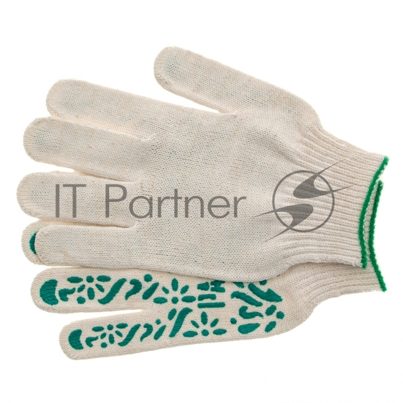 Перчатки трикотажные, ПВХ-покрытие Летний сад, 10 класс, Россия// Palisad