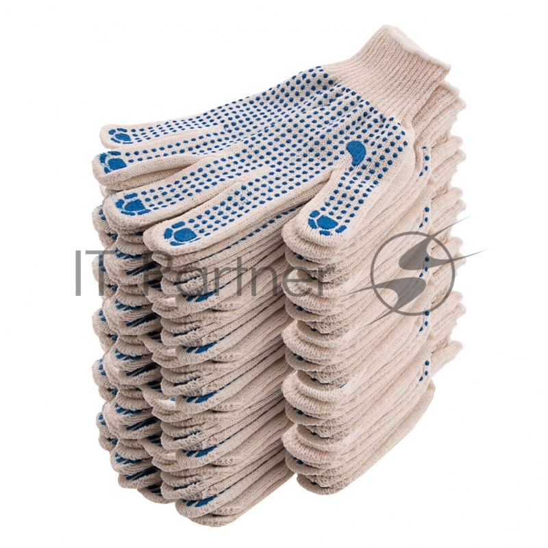 Перчатки трикотажные, с ПВХ точкой, 10 класс// Россия