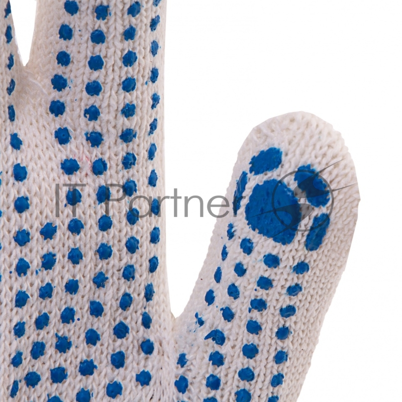 Перчатки трикотажные, с ПВХ точкой, 10 класс// Россия