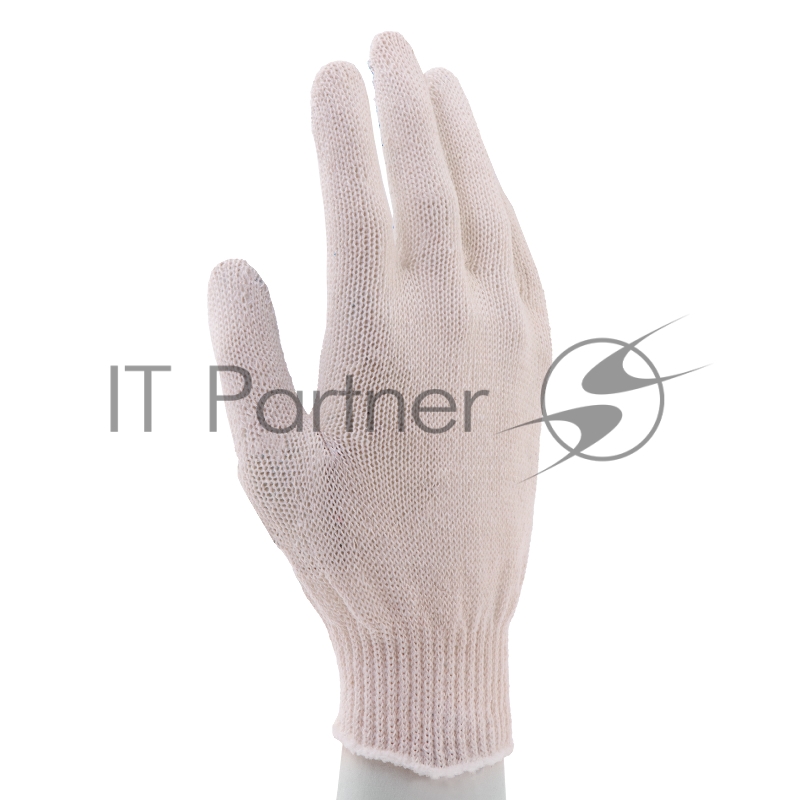 Перчатки трикотажные, с ПВХ точкой, 10 класс// Россия