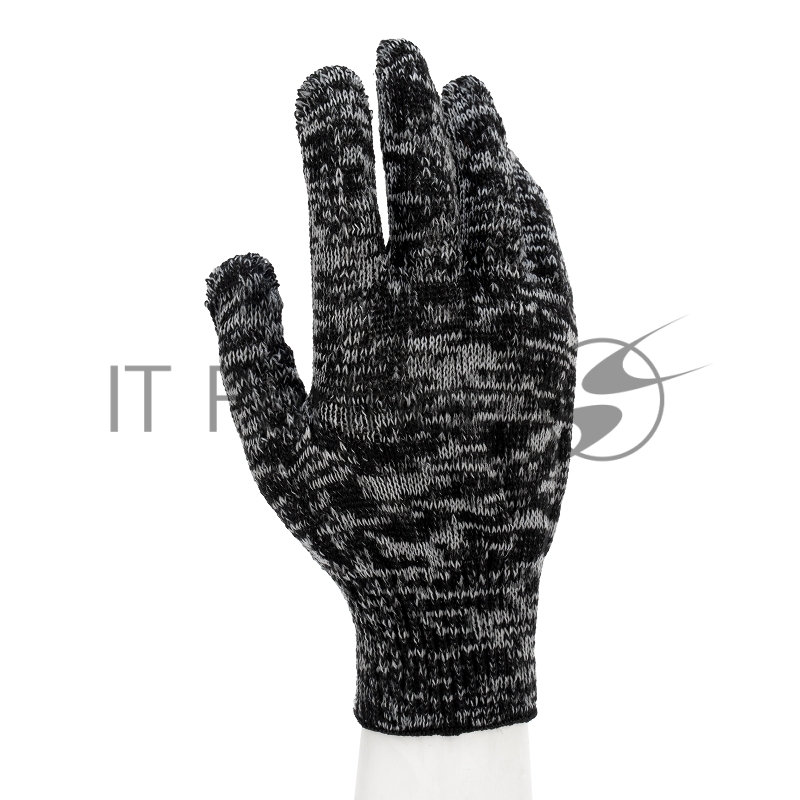 Перчатки трикотажные, меланж, 10 класс// Россия