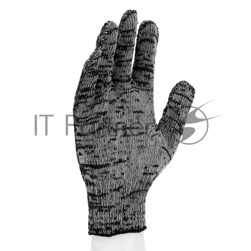 Перчатки трикотажные, меланж, 10 класс// Россия