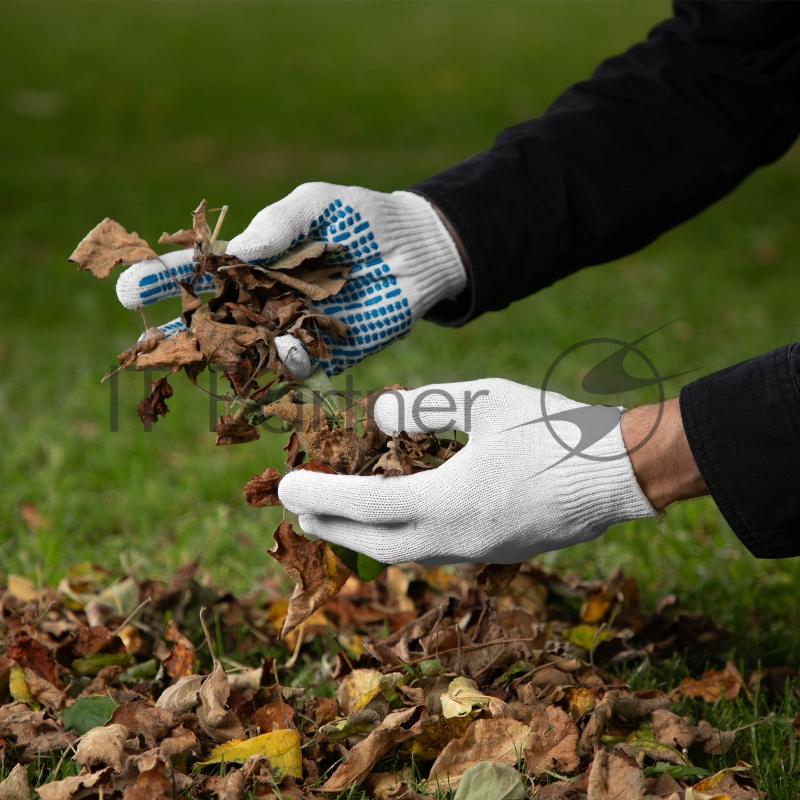 Перчатки трикотажные, с ПВХ Протектор, 32 г, 10 класс, 10 пар/уп