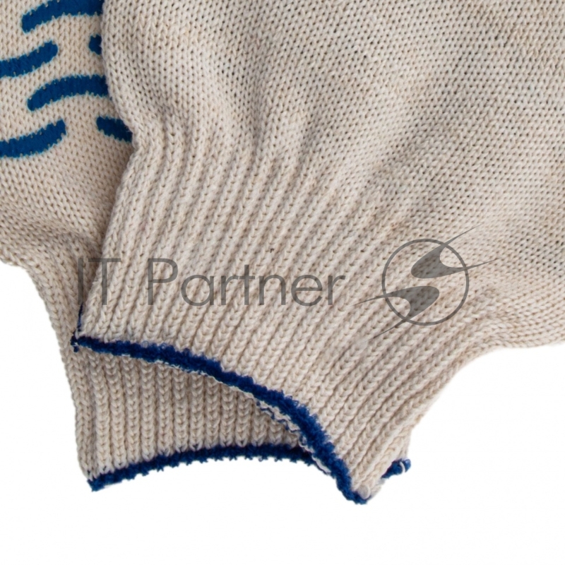 Перчатки трикотажные, ПВХ-покрытие Волна, 10 класс, усиленные// Россия