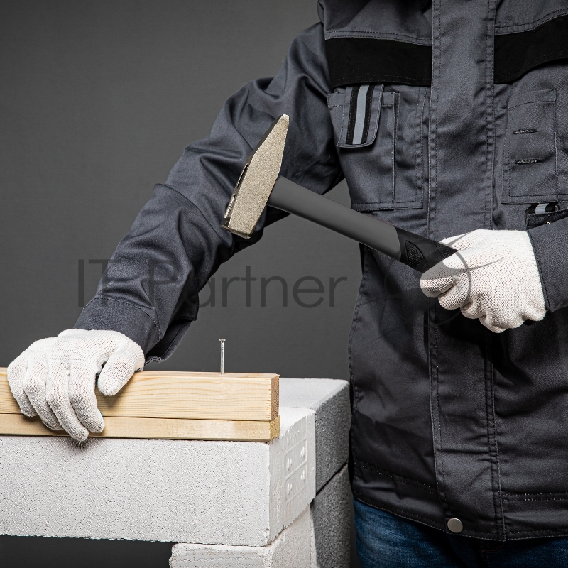 Перчатки трикотажные, ПВХ-покрытие Волна, 10 класс, усиленные// Россия