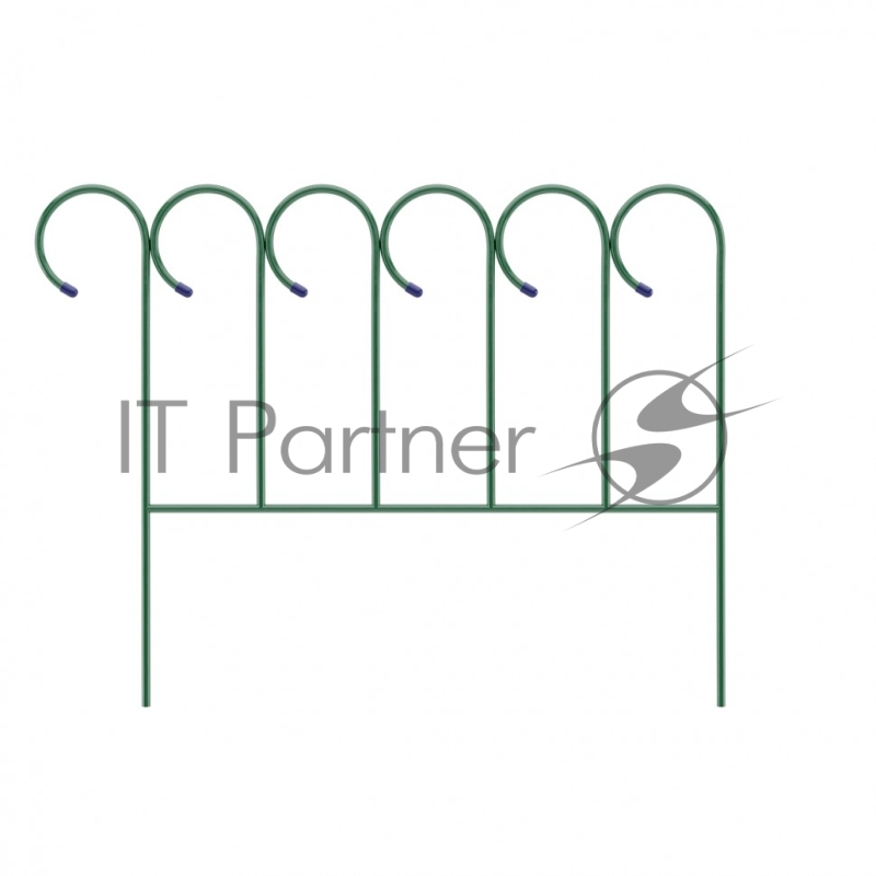 Заборчик садово-парковый, волнистый, 0,7х0,9 м// Россия