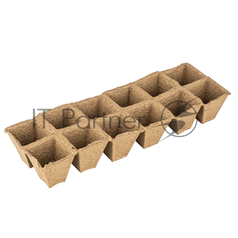 Кассета для рассады, 310х100х50 мм, 12 ячеек, торфяная, 3 шт.// Россия