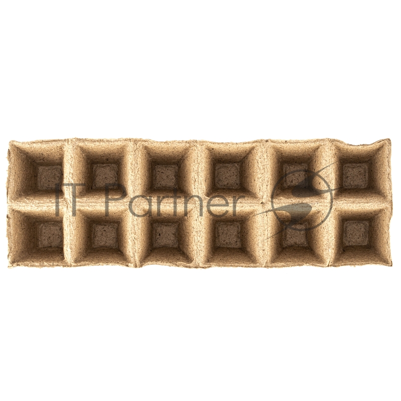 Кассета для рассады, 310х100х50 мм, 12 ячеек, торфяная, 3 шт.// Россия