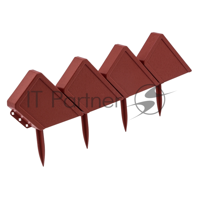 Бордюр Кирпич, 13х300 см, терракот, Россия// Palisad