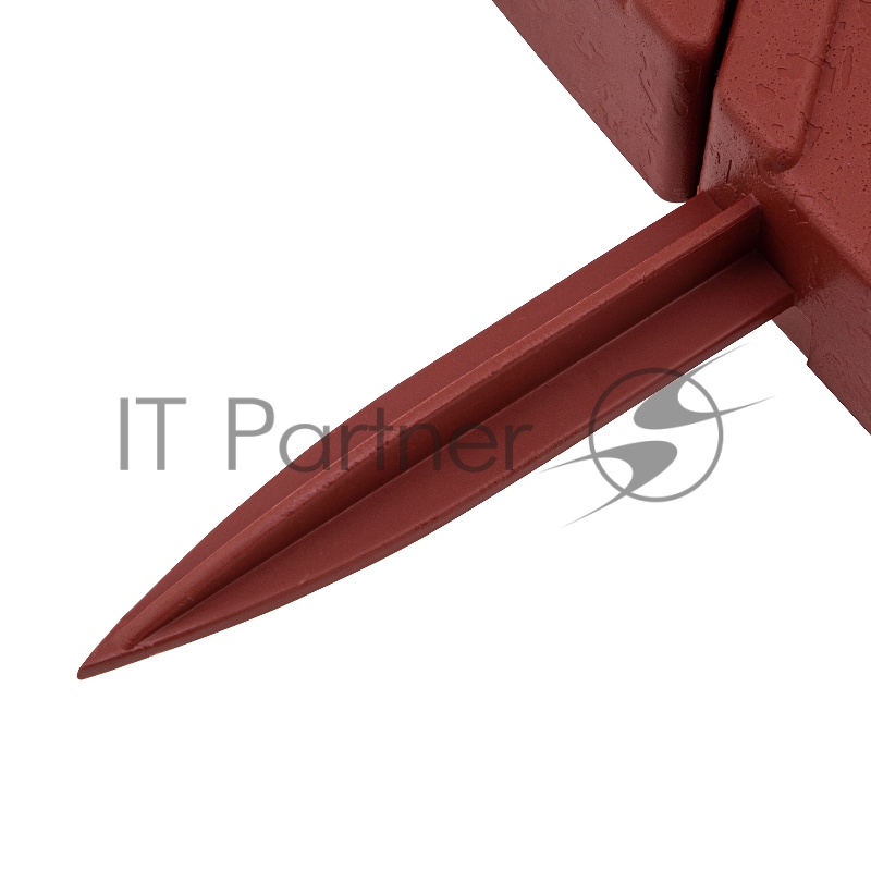 Бордюр Кирпич, 13х300 см, терракот, Россия// Palisad