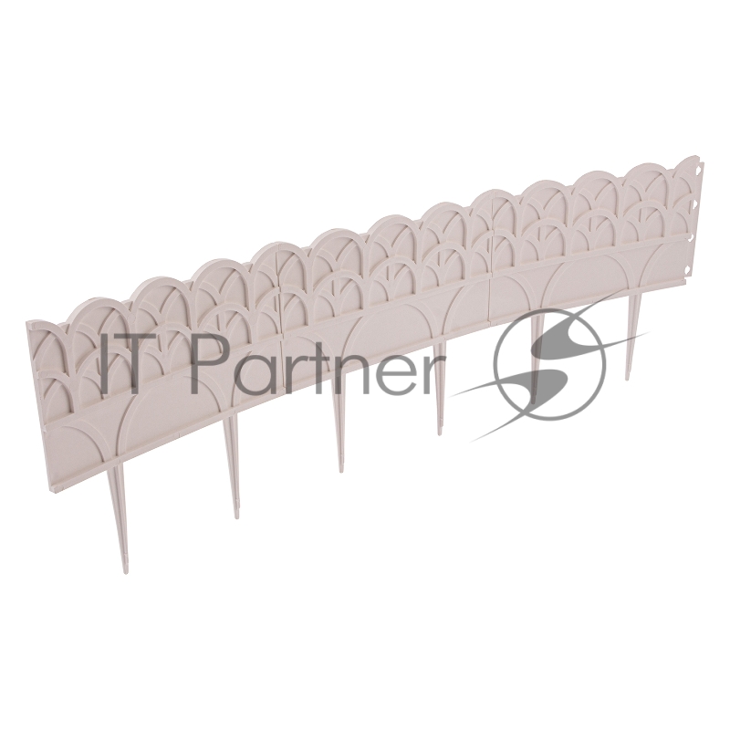 Бордюр Провинциальный, 14х310 см, белый, Россия// Palisad