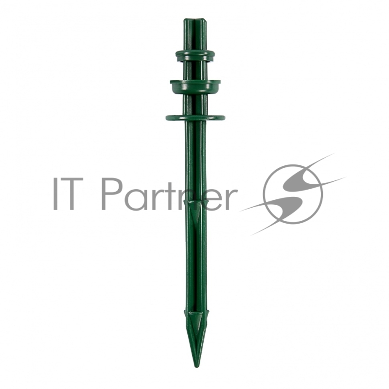 Колышек 20см с установ. кольцом для креп. укрыв. мат. и пленки 10шт/уп, зеленый// Palisad