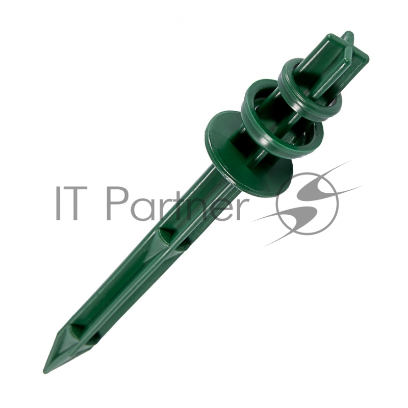 Колышек 20см с установ. кольцом для креп. укрыв. мат. и пленки 10шт/уп, зеленый// Palisad