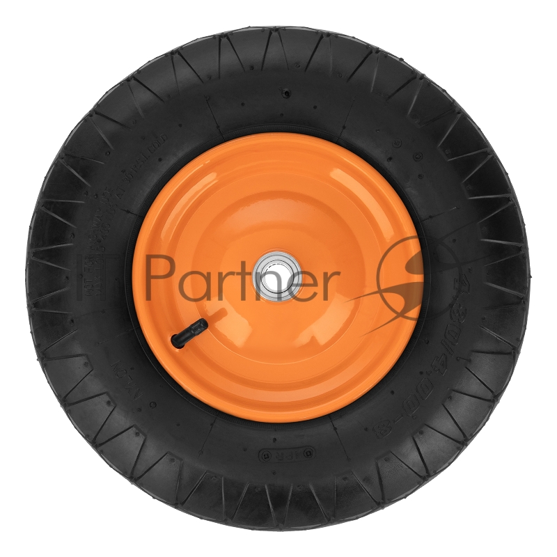 Колесо пневматическое 4.80/4.00-8 D390мм, подш. внут. диам. 20мм, длина оси 80мм// Palisad