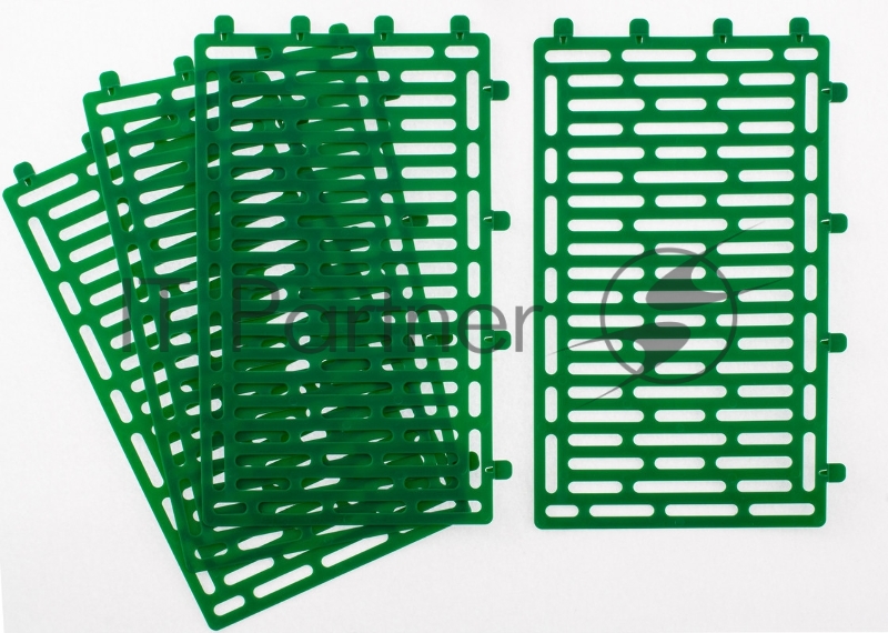 Протектор для защиты стволов деревьев, комплект 4 шт., зеленый// Palisad