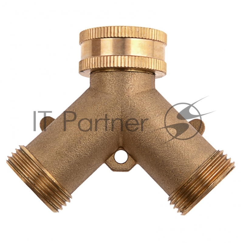 Разветвитель 2- х канальный, регулируемый, внешняя и внутренняя резьба 3/4, латунный// Palisad