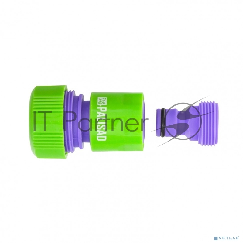 Соединитель-адаптер пластмассовый, 3/4, внешняя резьба, соединитель шланга 3/4// Palisad