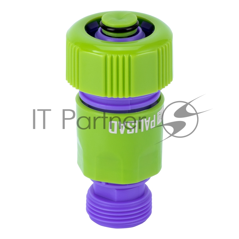 Соединитель-адаптер пластмассовый, 3/4, внешняя резьба, соединитель шланга 3/4// Palisad