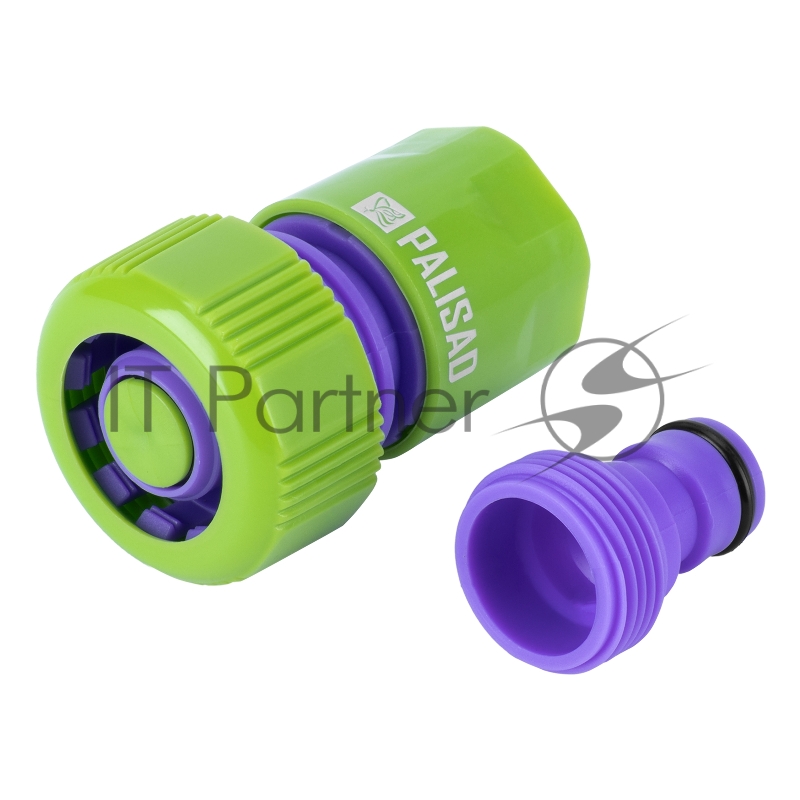 Соединитель-адаптер пластмассовый, 3/4, внешняя резьба, соединитель шланга 3/4// Palisad
