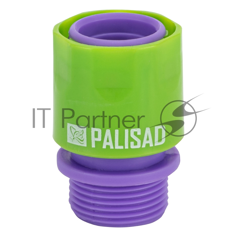 Соединитель пластмассовый быстросъемный, внешняя резьба 3/4// Palisad