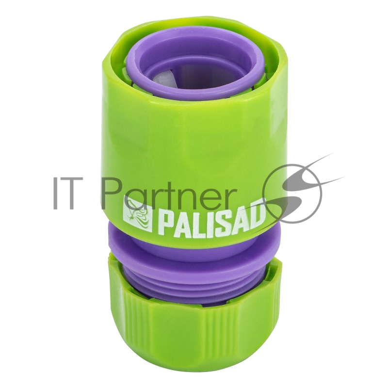 Соединитель пластмассовый быстросъемный для шланга 1/2// Palisad