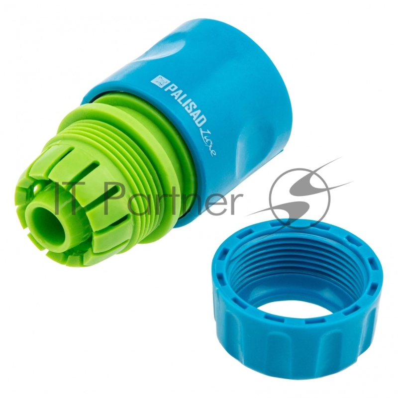 Соединитель пластмассовый быстросъемный для шланга 1/2, однокомпонентный, LUXE// Palisad